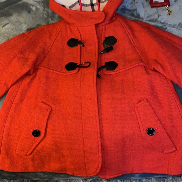 Preloved Burberry wool toggle coat great condition size 38 - Picture 12 of 13